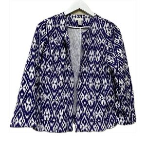 Chico’s Purple Tribal Blazer Size Small